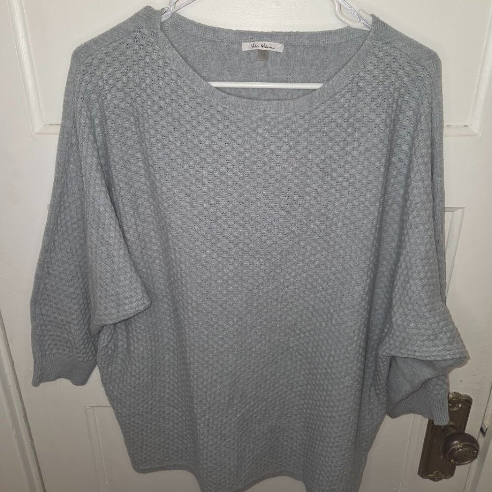 Vila Milano Light Blue Knit Sweater - Dolman Sleeve - Women's Size 1X